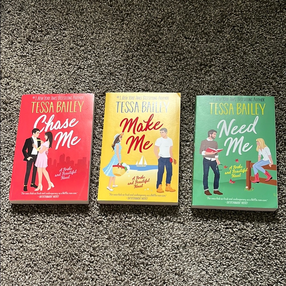 Tessa Bailey Romance Book Trio